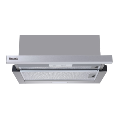 Baumatic TEL610X 60厘米 1000m³/h 拉趟式抽油煙機 (金屬隔油過濾網 + 滑動開關控制操作)